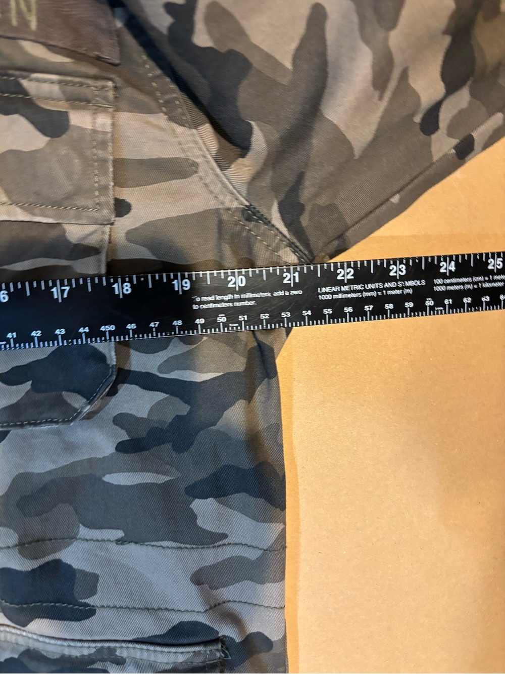 H&M Men's Camouflage Field Jacket with Grey Hood NWT Deadstock Y2K - Picture 13 of 14